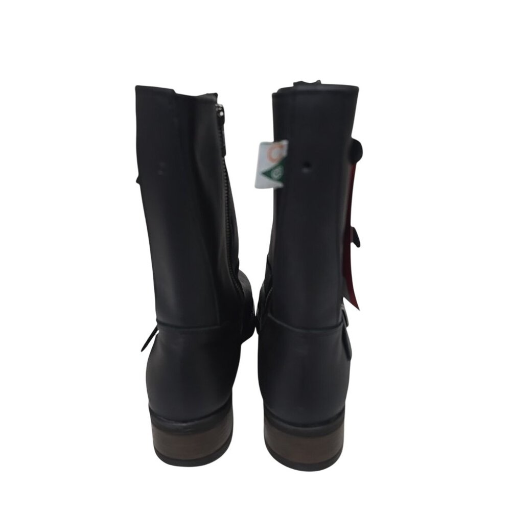 Mellow Walk Women's 412109 Safety Side Zip Boot Dress Engineer Black Size 7D - Picture 3 of 8